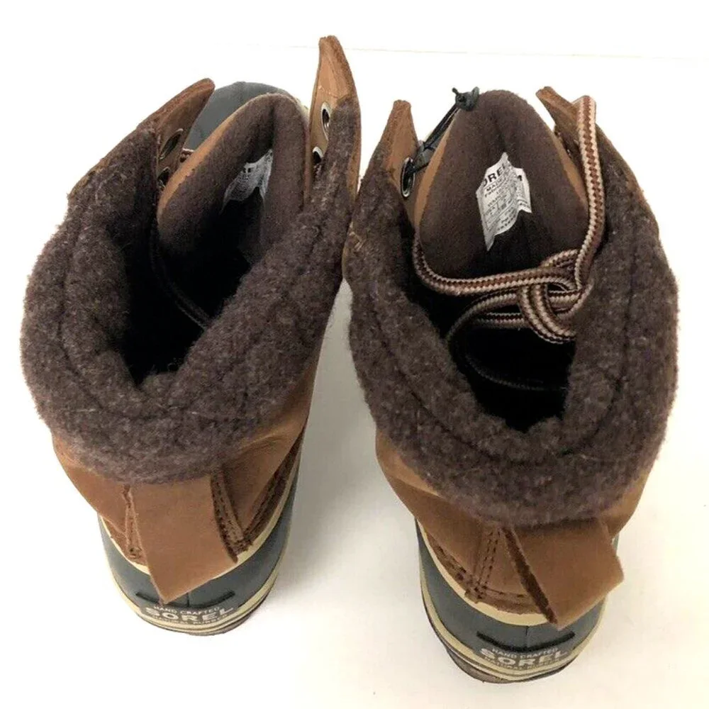 Sorel Women's Slimpack II Lace Waterproof Snow Boots Cattail Brown, Size 7 M